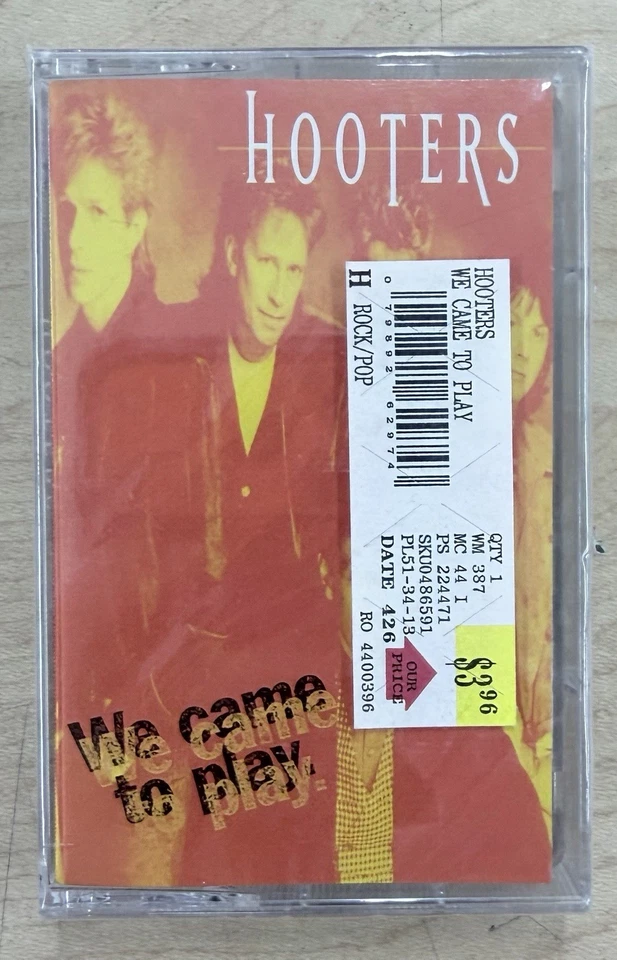 1995 Hooters "We Came To Play" Cassette Tape, Compilation, Sony - New & Sealed - Image 1 of 2