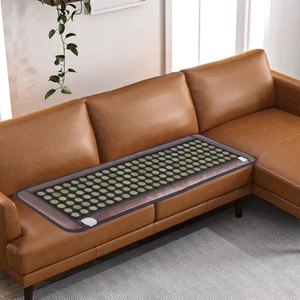 Natural Jade Tourmaline Stone Far-infrared Therapy Mat Electric Heating Pad - Picture 1 of 12