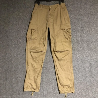 Pantalones cargo Rothco BDU para hombre pequeños regulares tostados tácticos militares cordón Foto 1 de 4