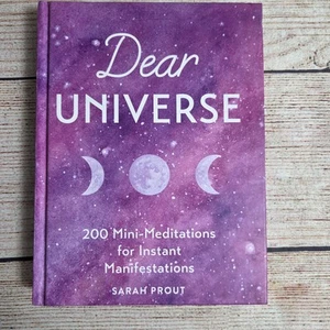 Dear Universe by Sarah Prout ~ 2019 Hardcover ~ 200 Meditations 4 Manifestation - Picture 1 of 16