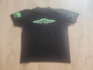 Grunt Style Black Green UFO alien Short Sleeve Shirt Men's XL X-large Pre-owned - Picture 1 of 6