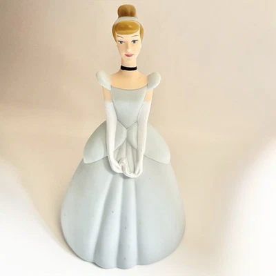 Disney Princess Cinderella Money Piggy Bank Coin Figurine 10" in blue dress Gift - Image 1 of 4