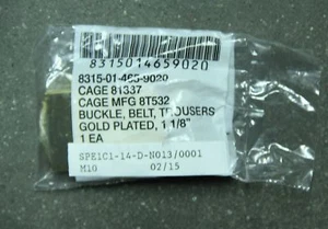 Original US Military Issue vergoldete Gürtelschnalle, Hose 1 1/8" - Bild 1 von 1