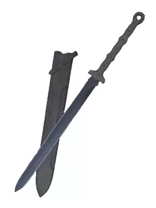 Handmade 28 in Gladius D2 Steel Hunting Double Handed Sword with Leather sheath - Picture 1 of 2