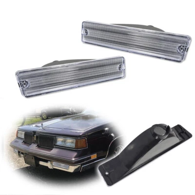 Lente izquierda y derecha Cutlass 442 Salon Supreme 1981-1986 transparentes lámparas de estacionamiento Foto 1 de 4