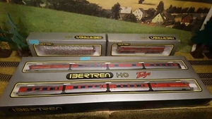 Ibertren H0 2× Renfe 2005T + 2180 con luz Talgo 8teilig + Innenbeleuchtung /OVP - Bild 1 von 19