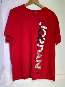 Nike Air Jordan Tee mens XL red graphic print - Picture 1 of 7