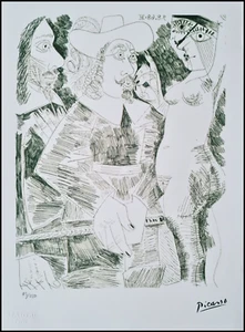 PABLO PICASSO * Young woman... * 28 x 38 cm * signed lithograph*limited # 75/250 - Bild 1 von 8