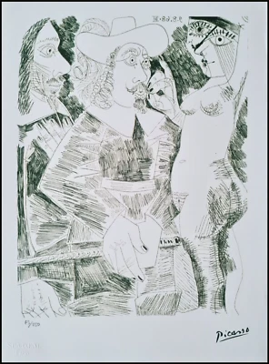 PABLO PICASSO * Young woman... * 28 x 38 cm * signed lithograph*limited # 75/250 - Bild 1 von 4