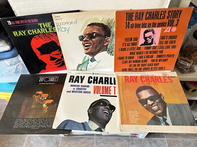 6 Albums Lot All By Ray Charles - Story Modern Sounds Salute Portrait VG++ Foto 1 de 4