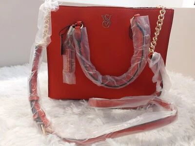 Bolso Bandolera Victoria's Secret Nuevo con Etiquetas Rojo Dorado Herrajes Foto 1 de 4