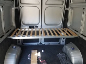 2x Beams Ford Transit Camper Van Twin Bed Central Support Adjustable 55" to 79" - Picture 1 of 21
