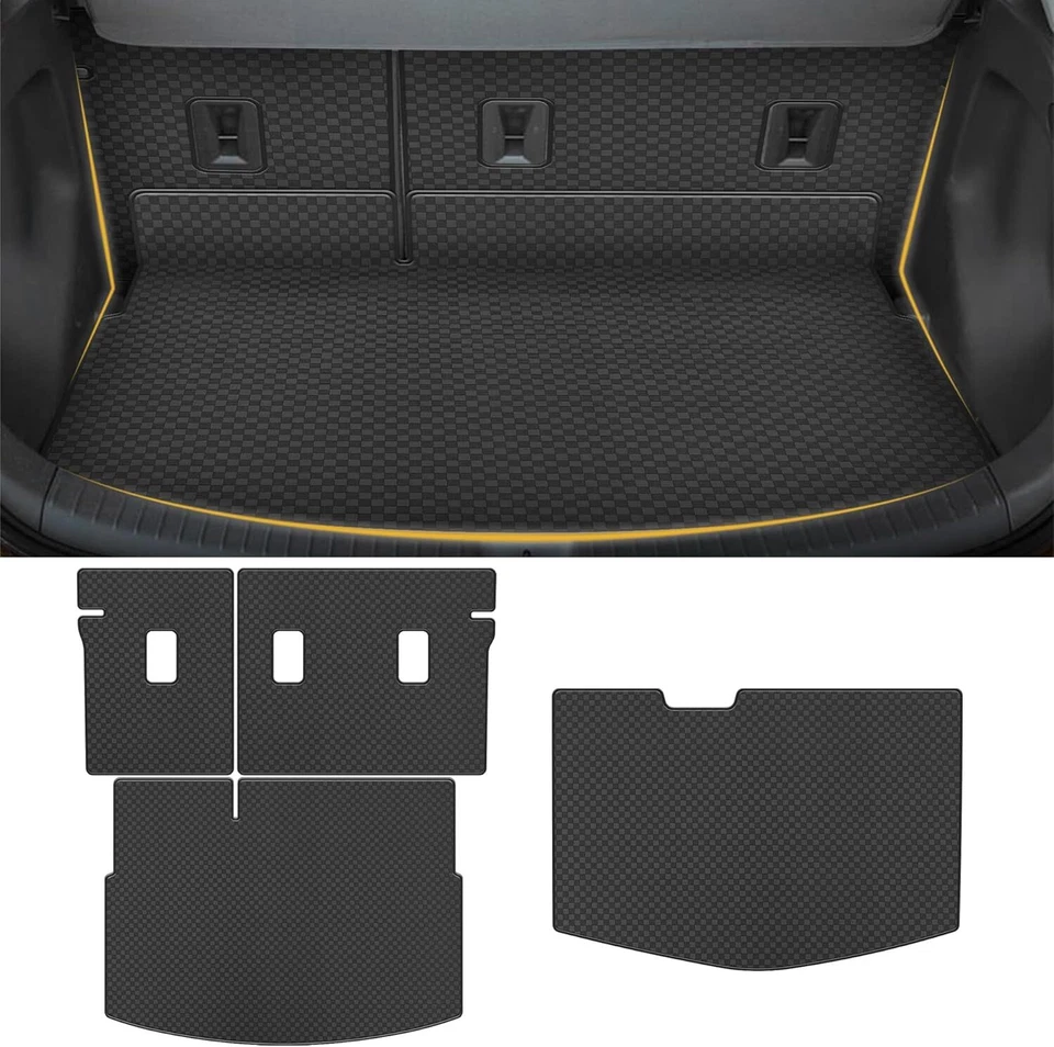 Car Trunk Mat Rear Backrest Mat PU Leather Fit for 2017-2023 Chevrolet Bolt EV - Image 1 of 4