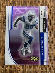 2000 UD Ionix Football Marvin Harrison Card #25