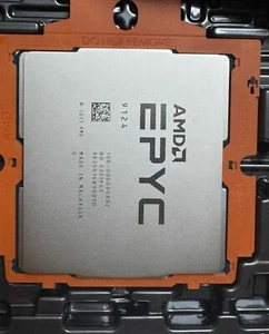 AMD EPYC 9124 Processor CPU 16-Core 3.0GHz-3.6GHz TDP-200W SP5 Dell lock - Picture 1 of 1