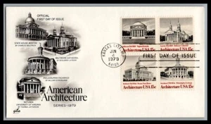 US FDC # 1779-1782 15c Architecture ArtCraft block 1979, 0a640 - Picture 1 of 1