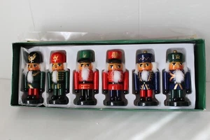 Kurt S. Adler Christmas NutcrackerPlacecard Holders Set of 6 - Picture 1 of 24