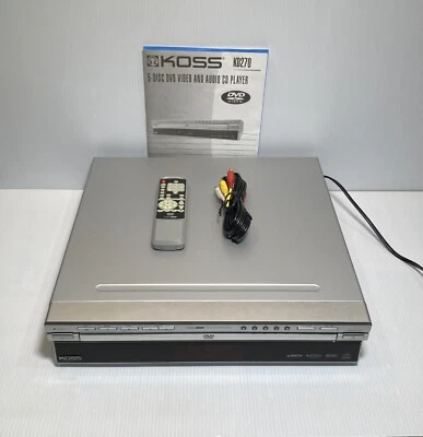 Koss 5 disk DVD/CD/MP3 player Model KD 270 tested . - Image 1 of 4