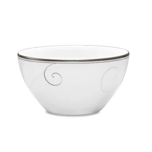 Noritake Platinum Wave Rice Bowl Set Of 4 - Picture 1 of 1