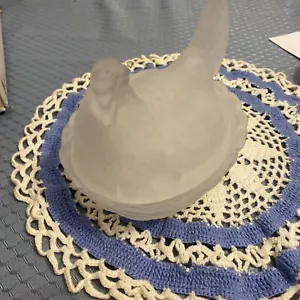 Milchglas Henne auf Nest Gewürzschale - Bild 1 von 2