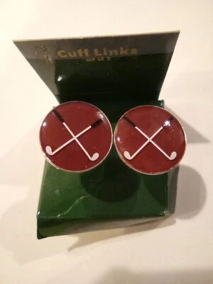 GEMELOS LOGO PALOS DE GOLF IDEALES PARA CUALQUIER COLECCIÓN ¡NUEVOS! Foto 1 de 4