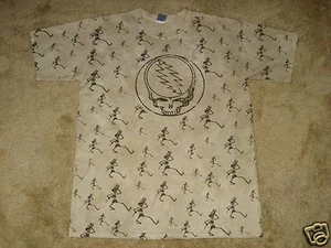 Grateful Dead All Over Skeletons S, M, L, XL, 2XL Tie Dye T-Shirt - Picture 1 of 2