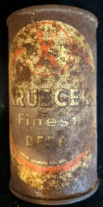 Krueger Finest Beer Can Flat Top Open Rusty 12 oz - Picture 1 of 5