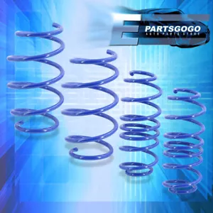 For 95-98 Nissan 240SX S14 Silvia JDM Blue Suspension Drop Coil Lowering Springs - Picture 1 of 3