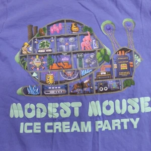 Modest Mouse Shirt Medium Blue Ice Cream Party - Picture 1 of 6