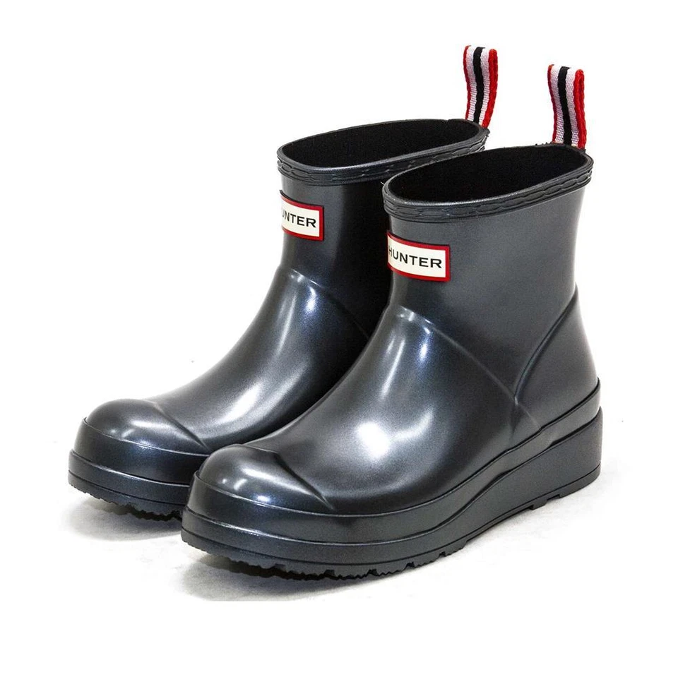 Nuevas botas de lluvia impermeables Hunter Original Short Play Nebula para mujer Foto 1 de 1