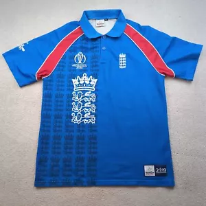 England Cricket Shirt Extra Large Blue World Cup 2019 1999 ODI One Day ICC - Picture 1 of 11