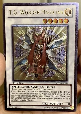 Yugioh T.G. Wonder Magician EXVC-EN040 Ultimate Rare 1st Ed NM/VLP w/Tracking - Image 1 of 4