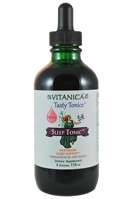 Vitanica Tónico para Dormir, Sueño, Relajación y Suplemento Calmante Apoyo, Vegano, 4oz Foto 1 de 2