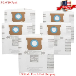 3~10Pcs For Shop-Vac 90661 Bag Type E / H for 5-8 Gallon Vacuum - 9066100 Bags - Picture 1 of 11