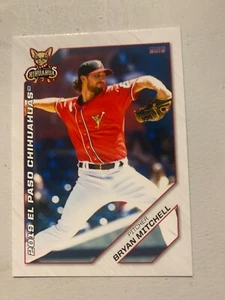 Bryan Mitchell Card 2019 El Paso Chihuahuas Team Card - Picture 1 of 1