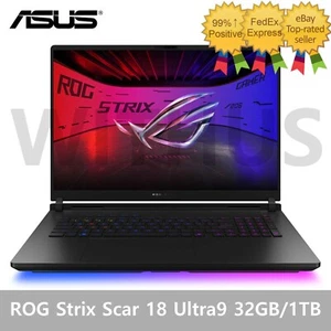 ASUS ROG Strix Scar 18 G835LR-SA116W 18" RTX5070Ti Ultra9 32GB/1TB Win11 Laptop - Picture 1 of 9