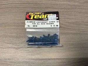 Team Associated Factory Team 6910 All Rc10 Blue Screw Set Lightweight Rare NOS - Picture 1 of 2