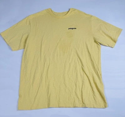 Patagonia Responsibili-Tee Short Sleeve Mens L Regular Fit Yellow - Image 1 of 4