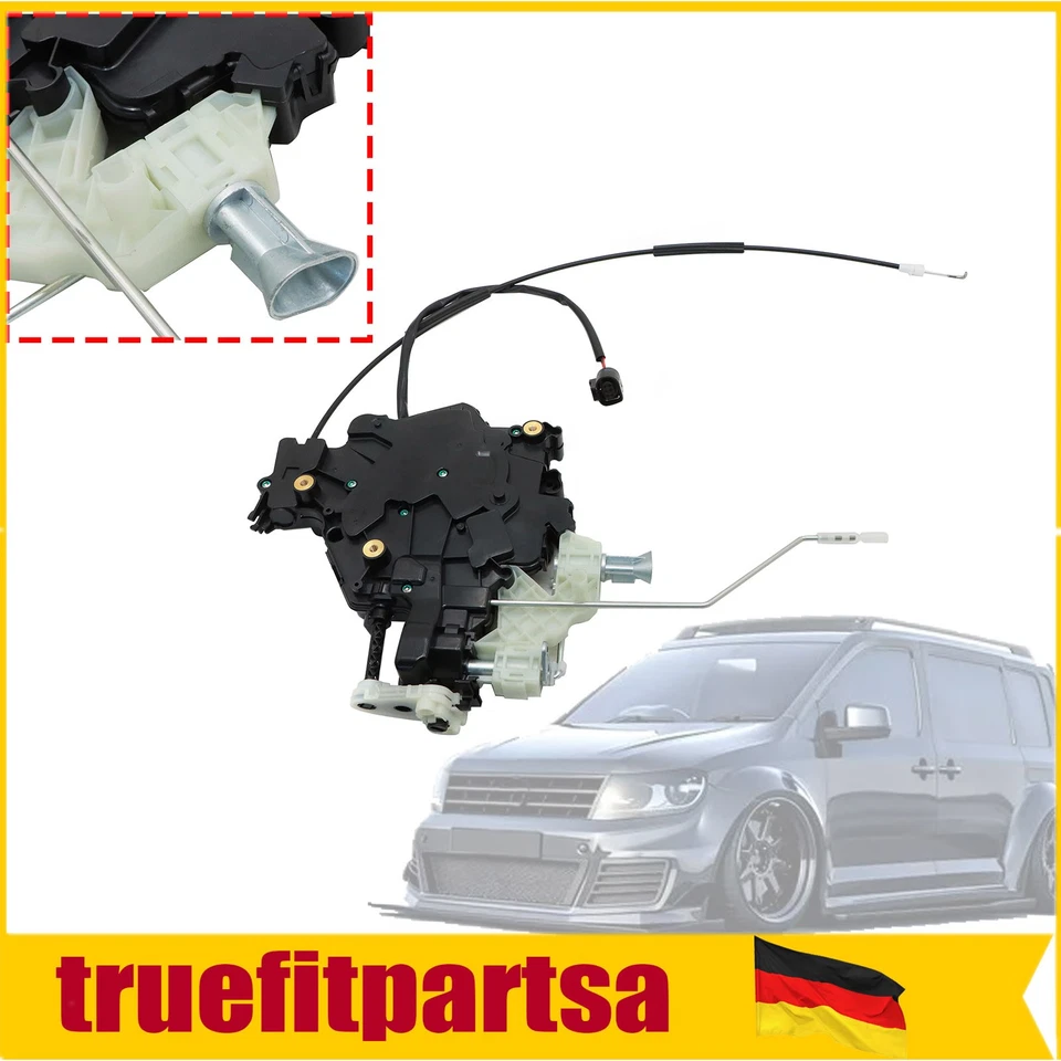 Serratura porta posteriore sinistra 2K5843653D per VW Caddy III 1.2 1.4 1.6 1.9 - Immagine 1 di 4