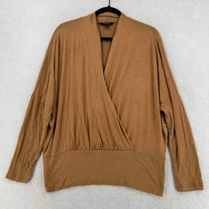 Banana Republic Threadsoft Damen Wickeltop karibisch braun Größe Large - Bild 1 von 9