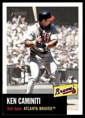 2002 Topps Heritage #293 Ken Caminiti - Atlanta Braves - Image 1 of 2