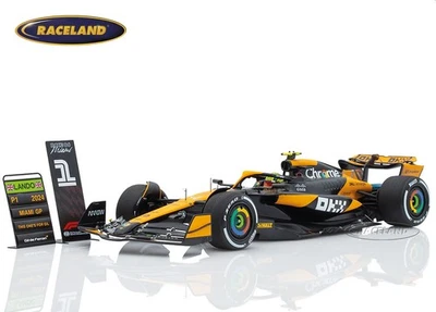 McLaren MCL38 Mercedes F1 Sieger GP Miami 2024 Lando Norris, Spark 1:18, 18S986 - Bild 1 von 4