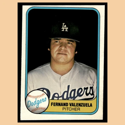 Fernand Valenzuela Rookie #140 1981 Fleer Los Angeles Dodgers Baseball Card MLB - Image 1 of 4