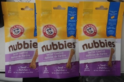 Arm Hammer NubbiesSmall Petites -6p комбинированный контроль зубного камня - 3 упаковки для маленьких собак  - Изображение 1 из 2