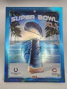 PEYTON MANNING signiert offizieller NFL Super Bowl XLI Colt vs Bears Programm Steiner - Bild 1 von 8