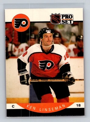 1990-91 Pro Set #219 Ken Linseman Philadelphia Flyers - Image 1 of 2