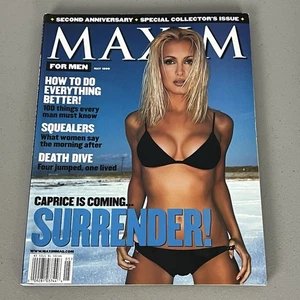 MAXIM Magazine May 1999 Front Cover UK Pop Singer Caprice - Picture 1 of 13