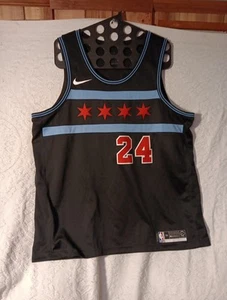 Lauri Markkanen Chicago Bulls Home Jersey Nike City Edition Swingman Men's 56 VG - Picture 1 of 9