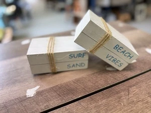 Coastal Beach Blocks/set of 2 - Picture 1 of 1
