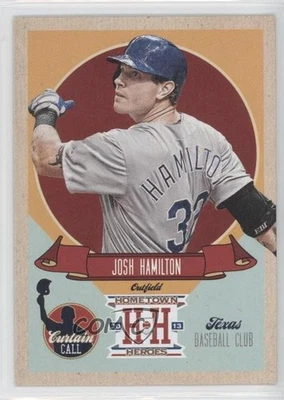 2013 Panini Hometown Heroes Curtain Call Josh Hamilton #CC4 - Image 1 of 2